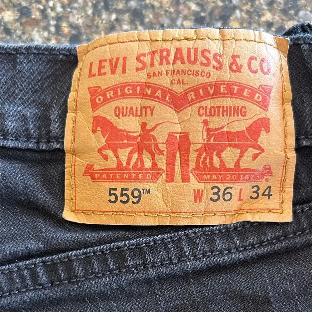 Levi’s Mens 559 Black‎ Jeans